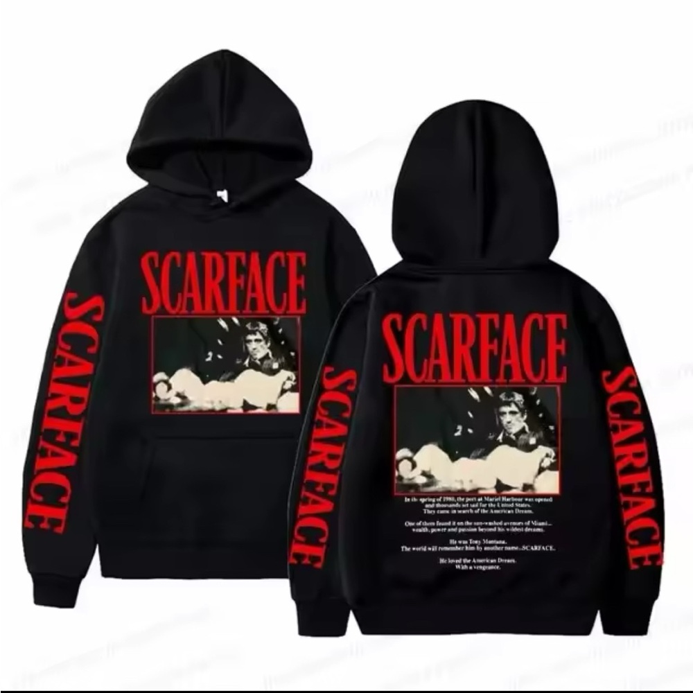 Scarface Hoodies Men Women Fashion Hip Hop Hoodie Kids Coats Women Sweats